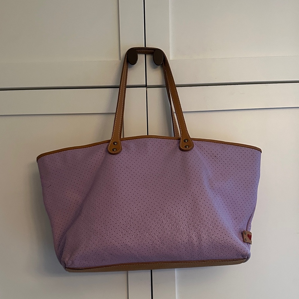 SOFIA C  2 tone leather tote